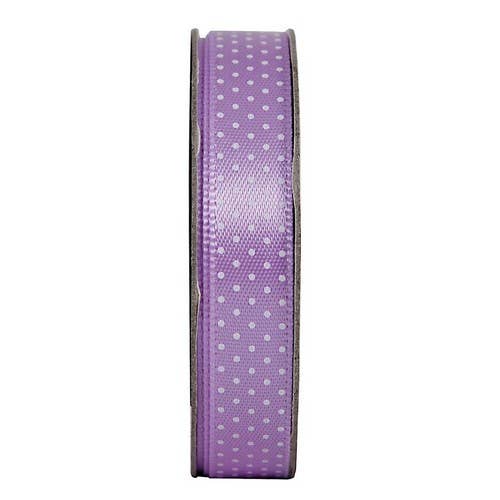 Anita's Ribbon, Spotted, Lilac Mist, 3m for wholesale by West Design Products UK