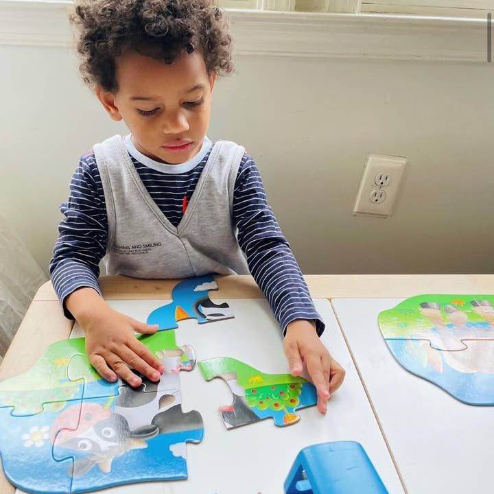 The Learning Journey - Vente Puzzle – enfant - Mes premiers ensembles de puzzles 4 dans une boîte - Farm1