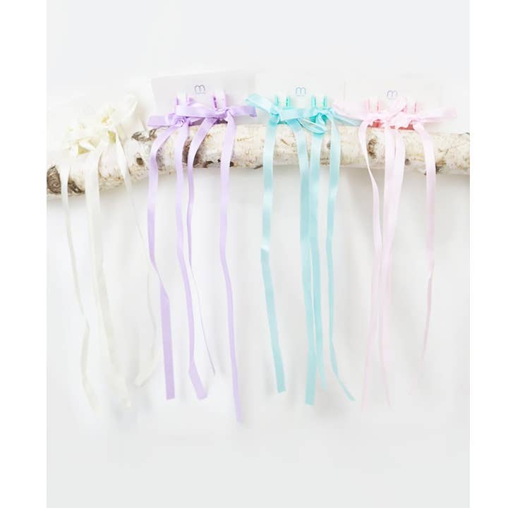 Long Tail Bow Assorted Color Hair Claw Clip for wholesale by Love and Repeat