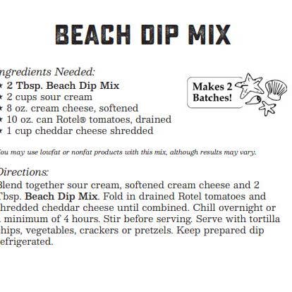 Country Home Creations - Wholesale Dip - Coastal Kitchen Beach Dip Mix2