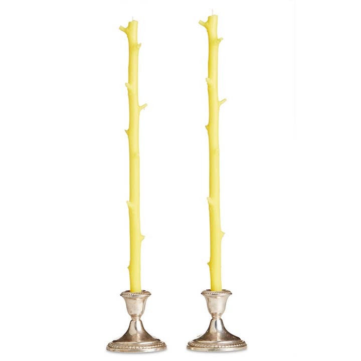Stick Candles - Wholesale Tapered Candle/Candlestick - Stick Candles Hickory / Pair6