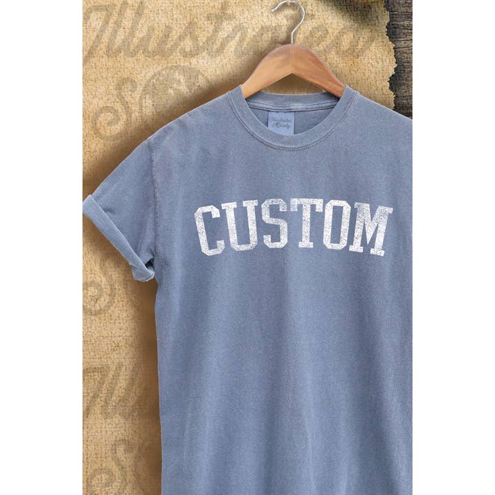 CUSTOM VINTAGE GRAPHIC PLUS TEE for wholesale by Illustrated Society