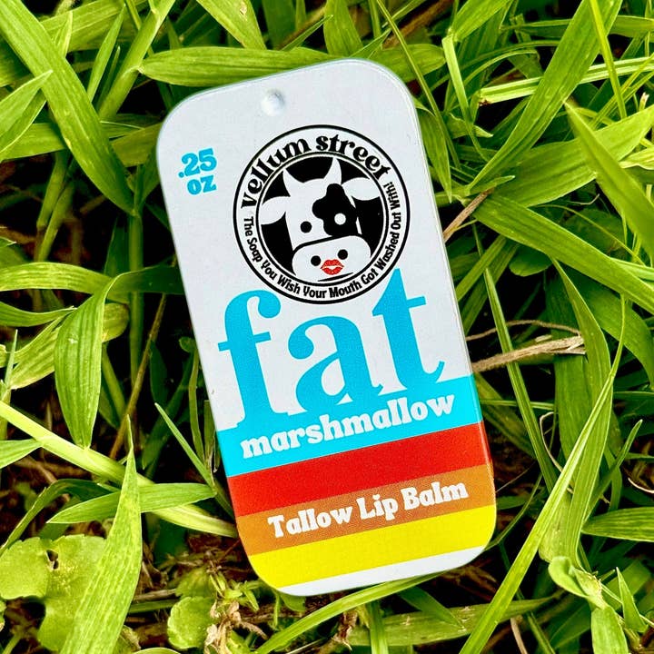 Vellum Street - Wholesale Lip Balm - fat marshmallow .25 oz TALLOW LIP BALM0