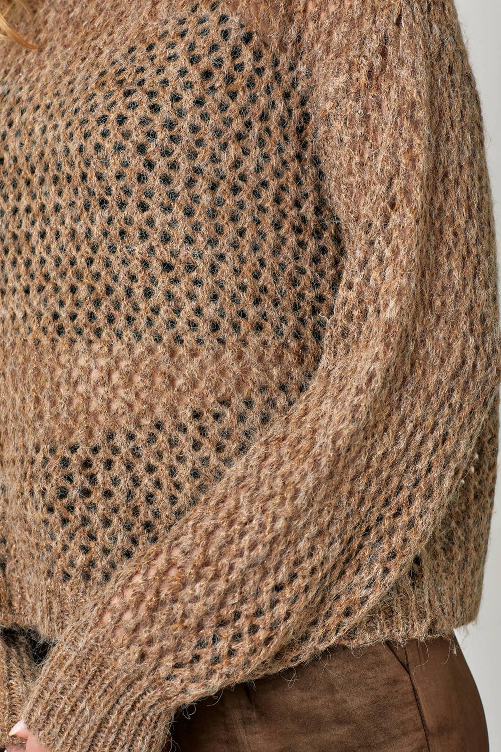 Mystree – Pulôver - Mulher por atacado – 60897 Camisola Pulôver Metálica Net12