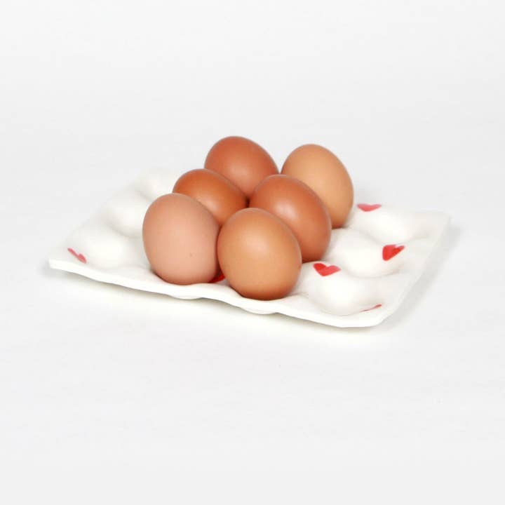 Suporte para 12 Ovos em Cerâmica - Life in Red por atacado de Bouclez-La