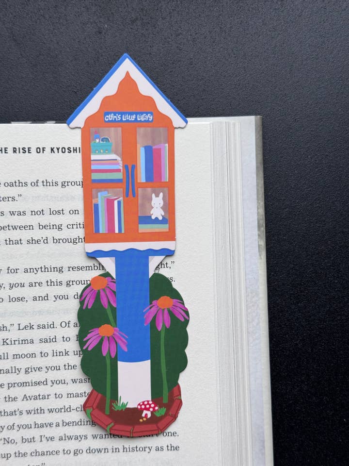 Little Library Bookmark for wholesale by Clem & Co.