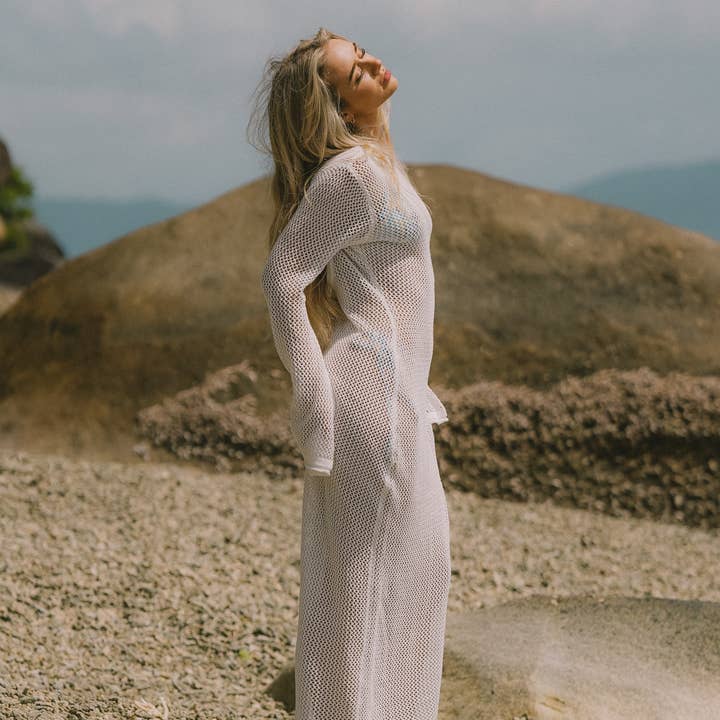 SALON HÆKLET OVERDÆKNINGSKJOLE for engroshandel hos Salt and Ripple