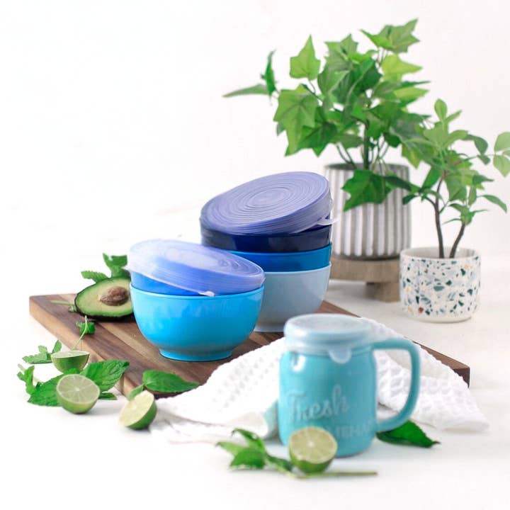 Silicone Food Covers Set/6 for wholesale by The Good Kitchen Collection TM