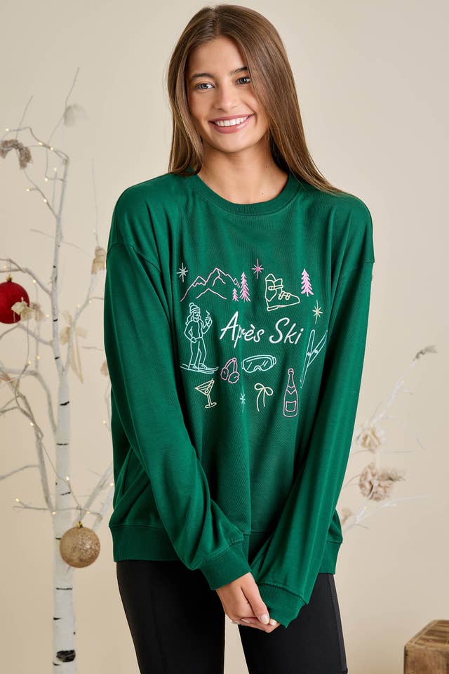 Main Strip - Wholesale Graphic Sweatshirt - Unisex - Ready to Ship Après Ski Graphic Sweatshirt – Winter Resort 12