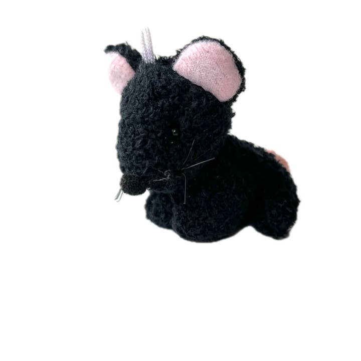 Miniature Plush Mouse Pocket Pal Keychain for wholesale by The Gifted Rat