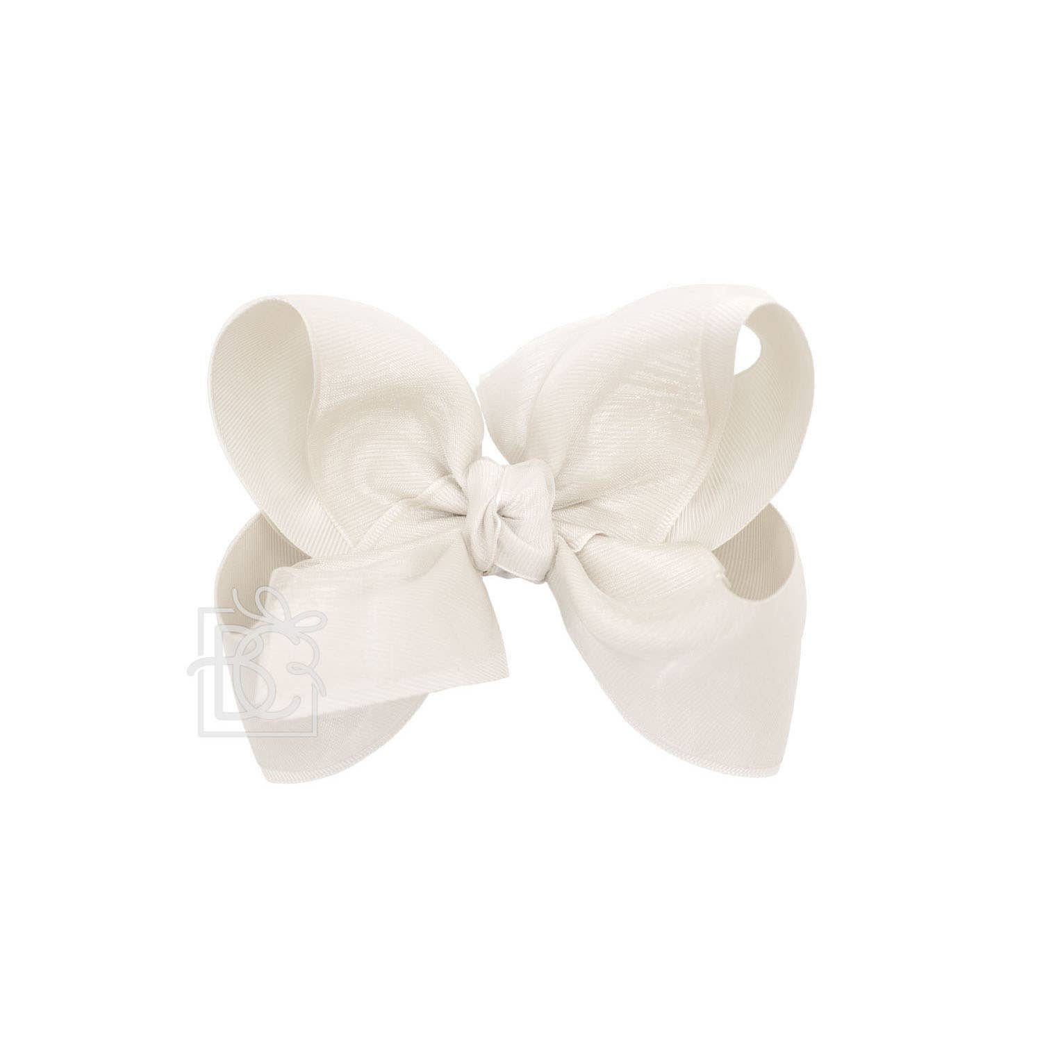 Beyond Creations, LLC – wholesale Hair bow – Kids – LAYERED ORGANZA/GROSGRAIN BOW ON CLIP35