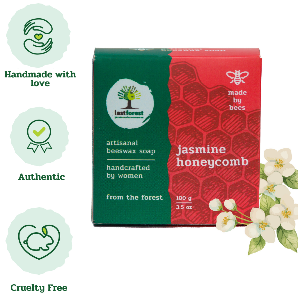 Ethikela KLG – Großhandel Feste Seife – 100g Jasminseife mit Bienenw5