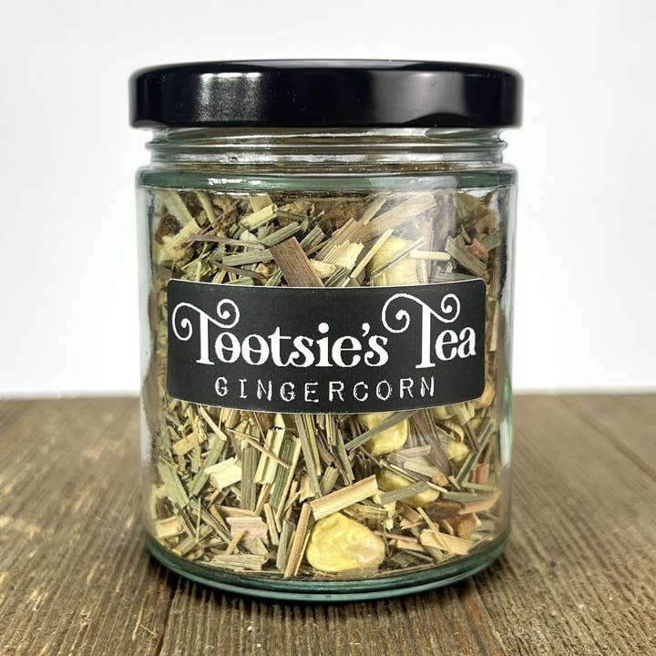 Gingercorn Tea Jar for wholesale by Tootsie's Tea