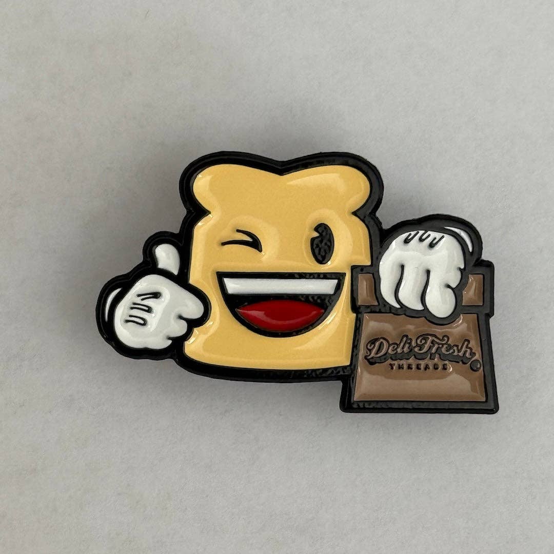 Deli Fresh Threads - Vente Épinglettes/boutons - Épingle en émail Biggie Bread