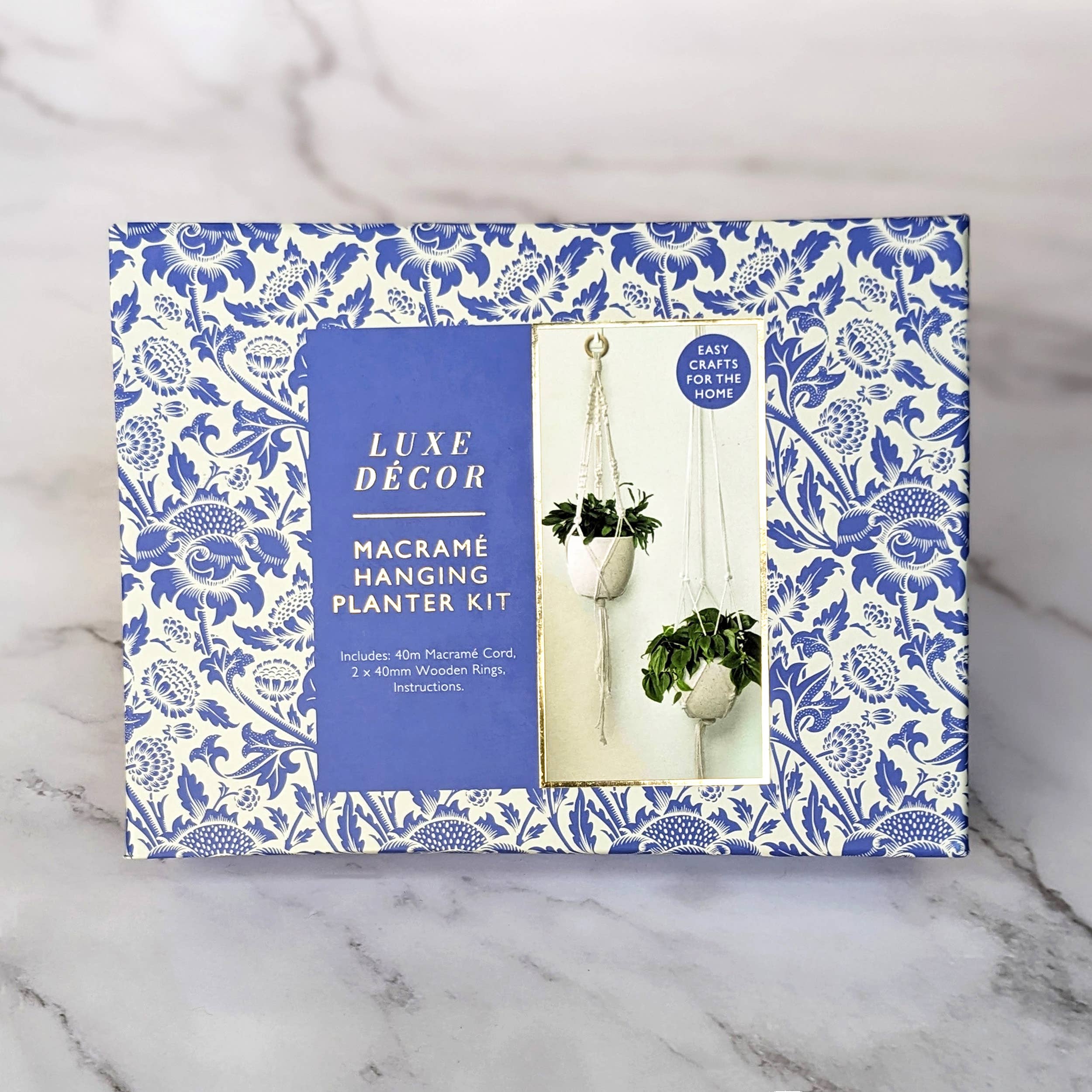 Robert Frederick Ltd - Vente Kit de bricolage - Kit d'artisanat Luxe Decor - Jardinières suspendues en macramé