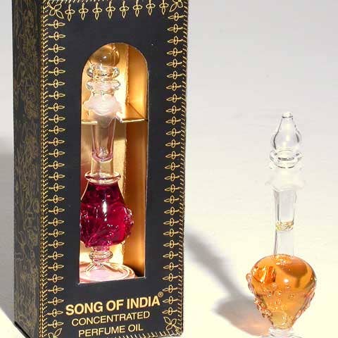 Gardenia Perfume Oil - Fancy Handblown Glass Bottle for wholesale by R. Expo/Song of India