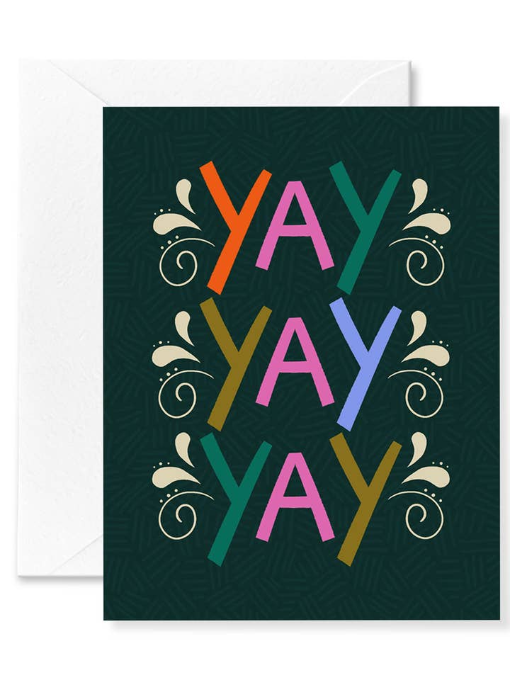 Fancy Yay Greeting Card for wholesale by Announce Divinely