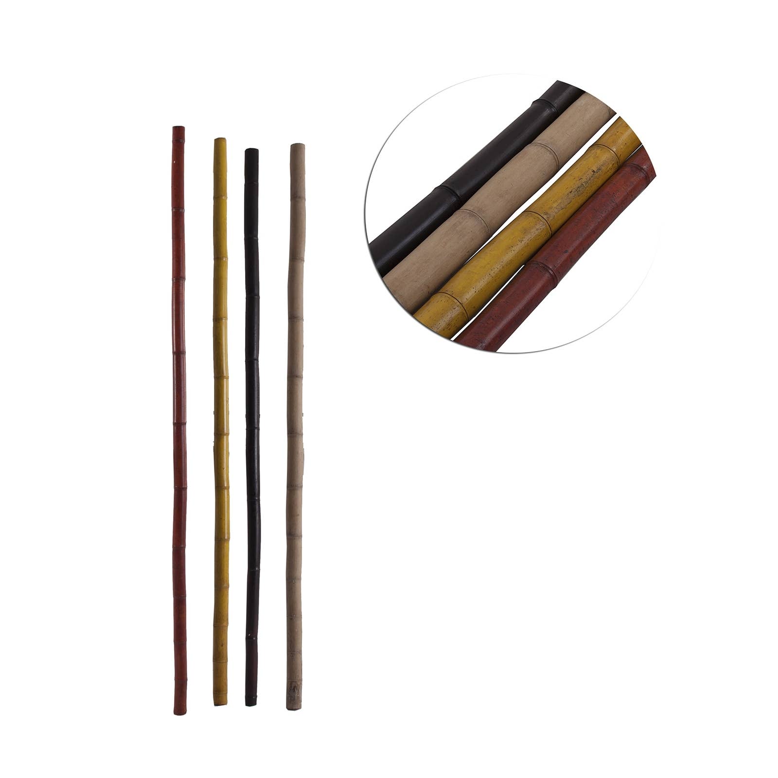 B&B - Wholesale Decorative Tabletop Object - Brown Decorative Bamboo Cane 4X4X180cm0