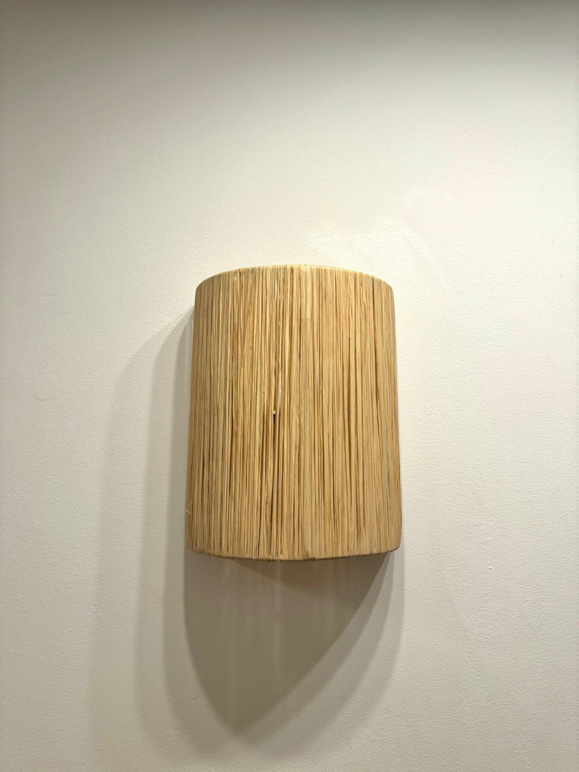 High crafty – wholesale Sconce – Aya Handwoven Raffia Wall Sconce Boho Light Fixture0