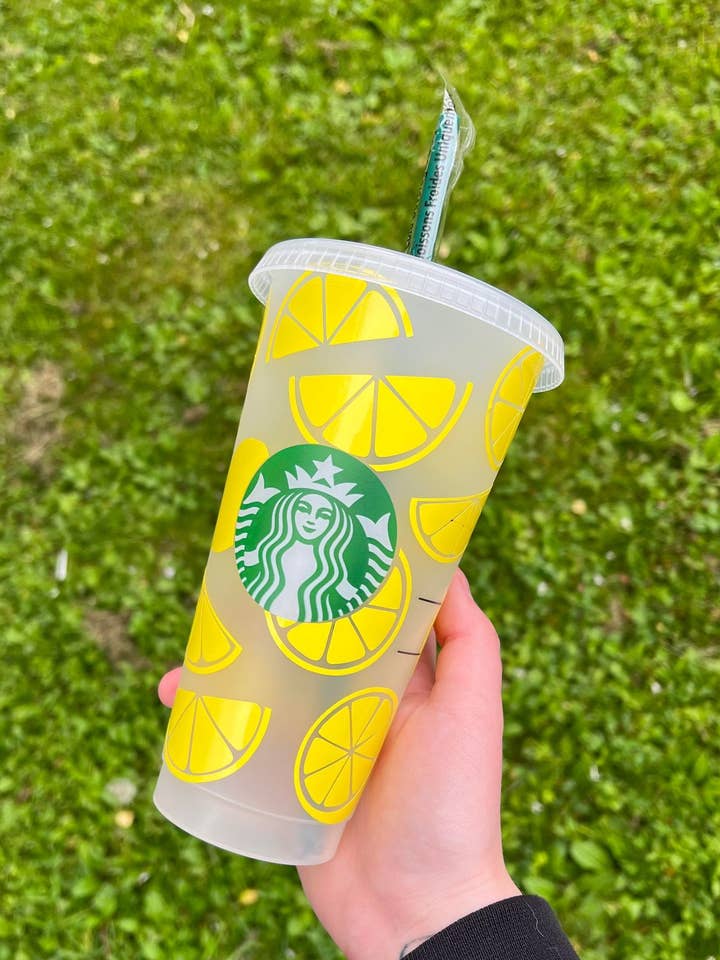 Citroenen Tumbler voor wholesale door The Crazy Craft Girl LLC