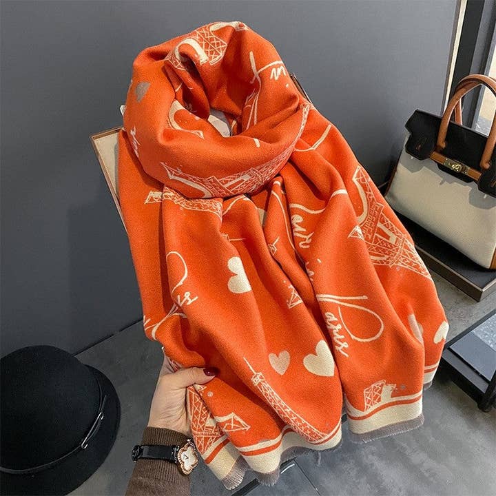 kycozy - Wholesale Scarf – Women's - Long Thick Fleece Print Scarf