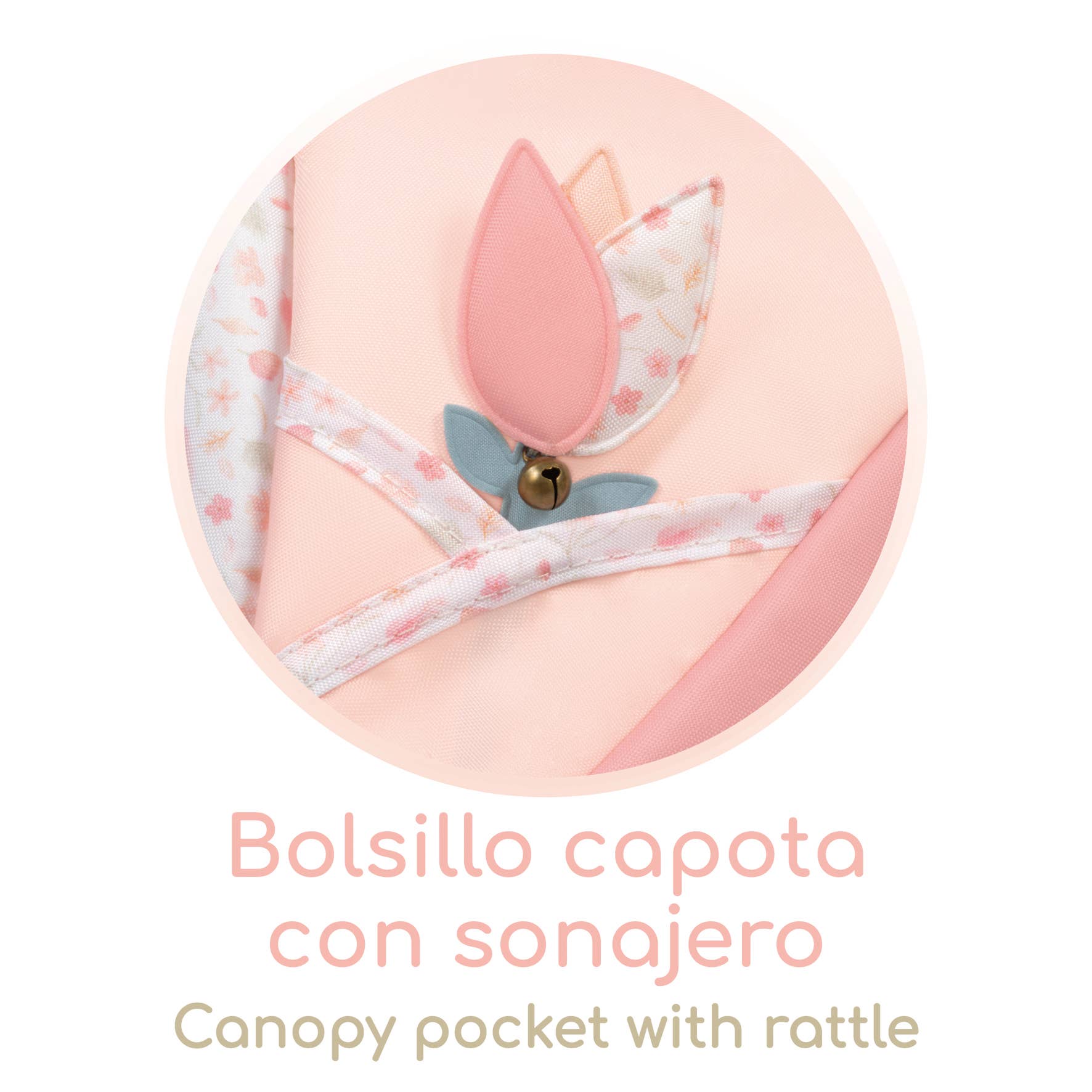 DeCuevas Toys – wholesale Doll pram – Kids – 87074 "Tulipe" Doll Carriage5