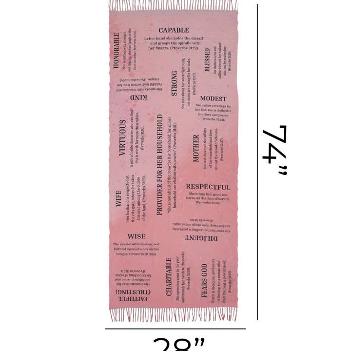 Swanson Christian Products - Wholesale Wrap - Women's - Shawl Fashion Prayer - Virtuous Woman6