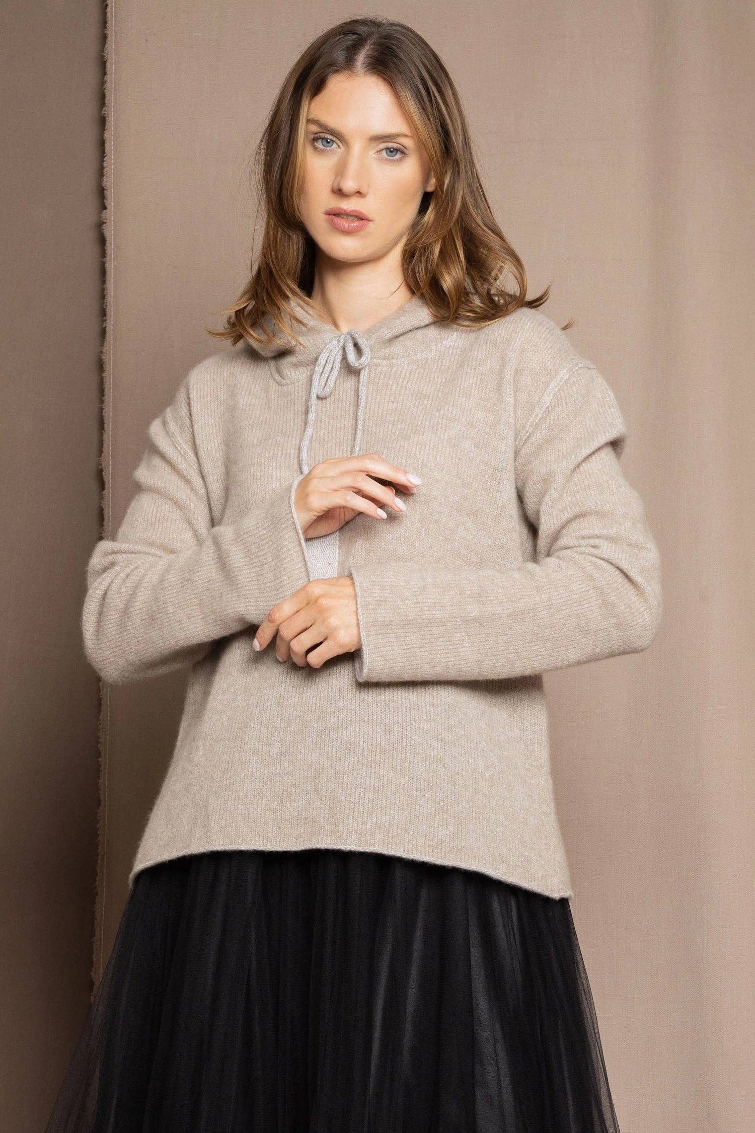 Madigan Cashmere - Venta al por mayor Sudadera con capucha - Mujer - Sudadera con capucha de cachemira Full Bloom Madi18