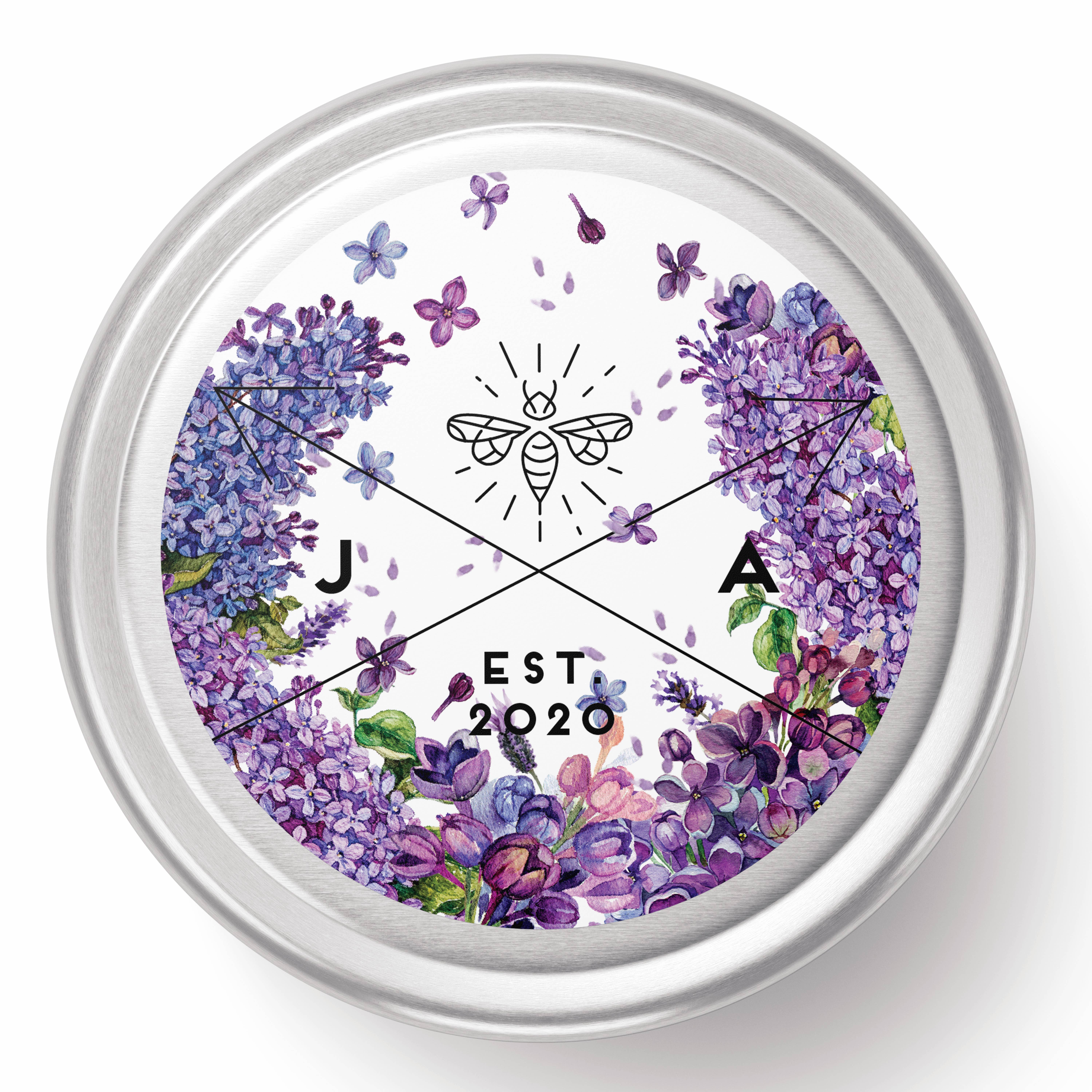 June Apothicarie - Wholesale Travel Candles - Mackinac Island Lilac 4oz Travel Candle- Michigan1