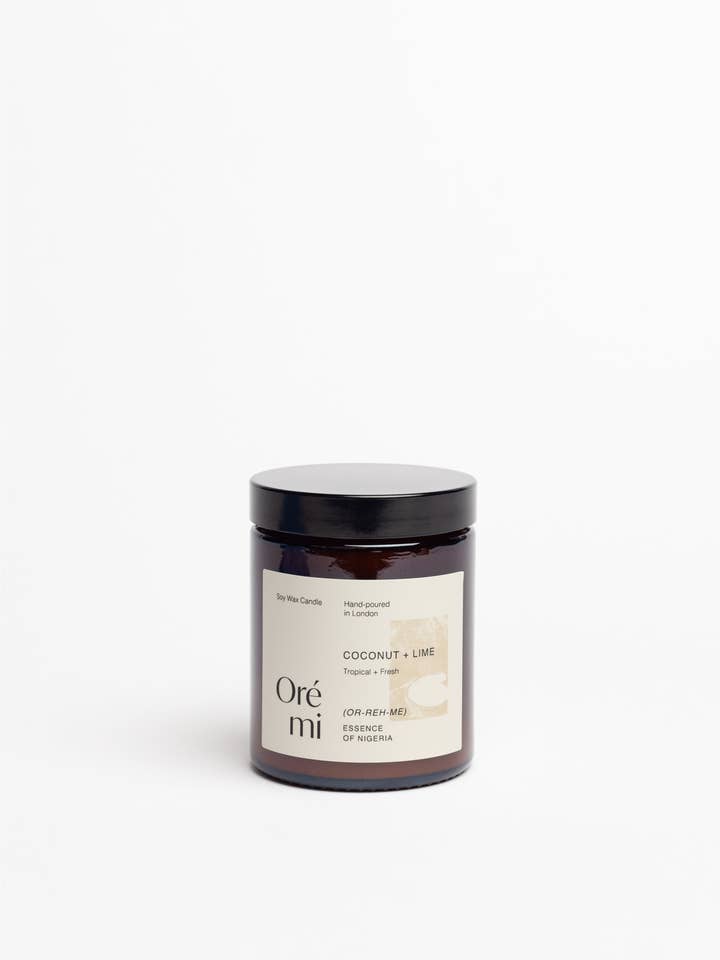 Coconut & Lime 180ml Candle for wholesale by Oré mi