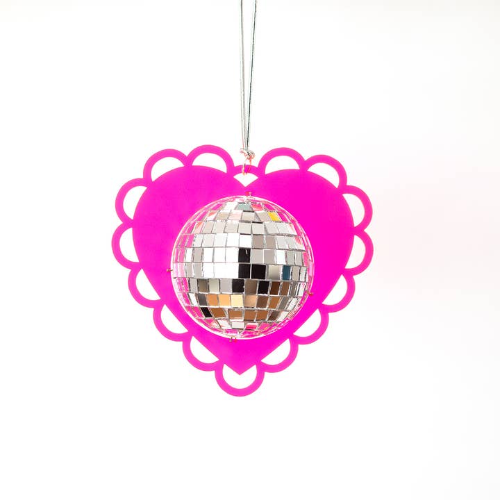 MINI Disco Heart Scalloped for wholesale by Tiny Deer Studio