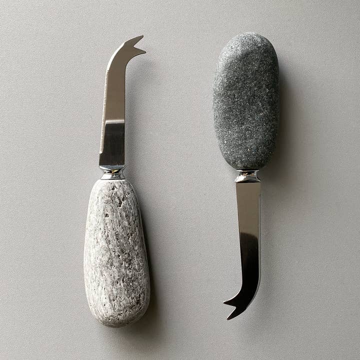 Stone Cheese Knife for wholesale by Funky Rock Designs