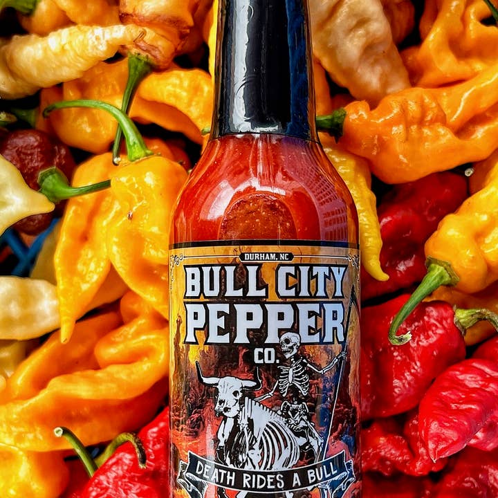 Bull City Pepper Co. - Wholesale Hot Sauce - Death Rides A Bull Hot Sauce - Pack of 121