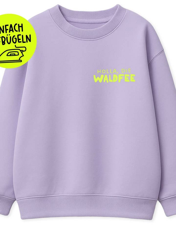 Flock-Patch - holla, die waldfee *thermocollant* pour la vente par Paul und Clara