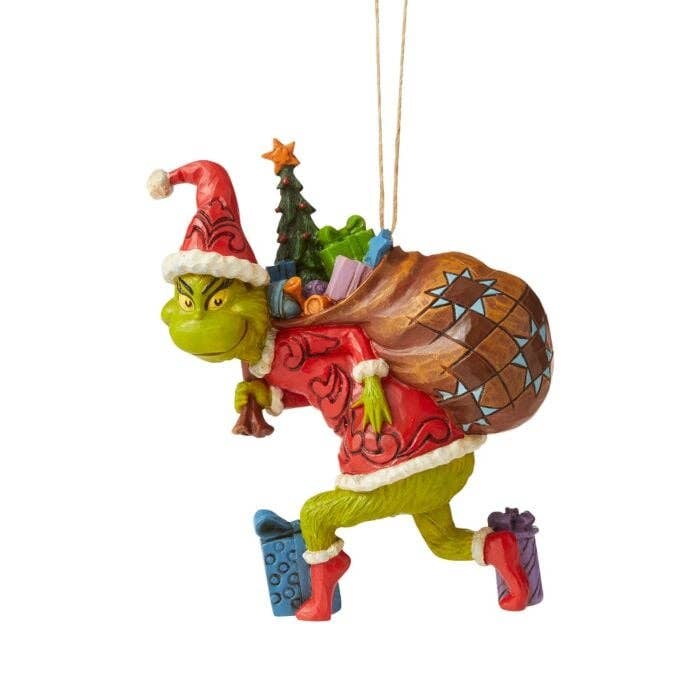 RC Home Decor - Wholesale Ornament - 4.45" Grinch Tiptoeing Ornament
