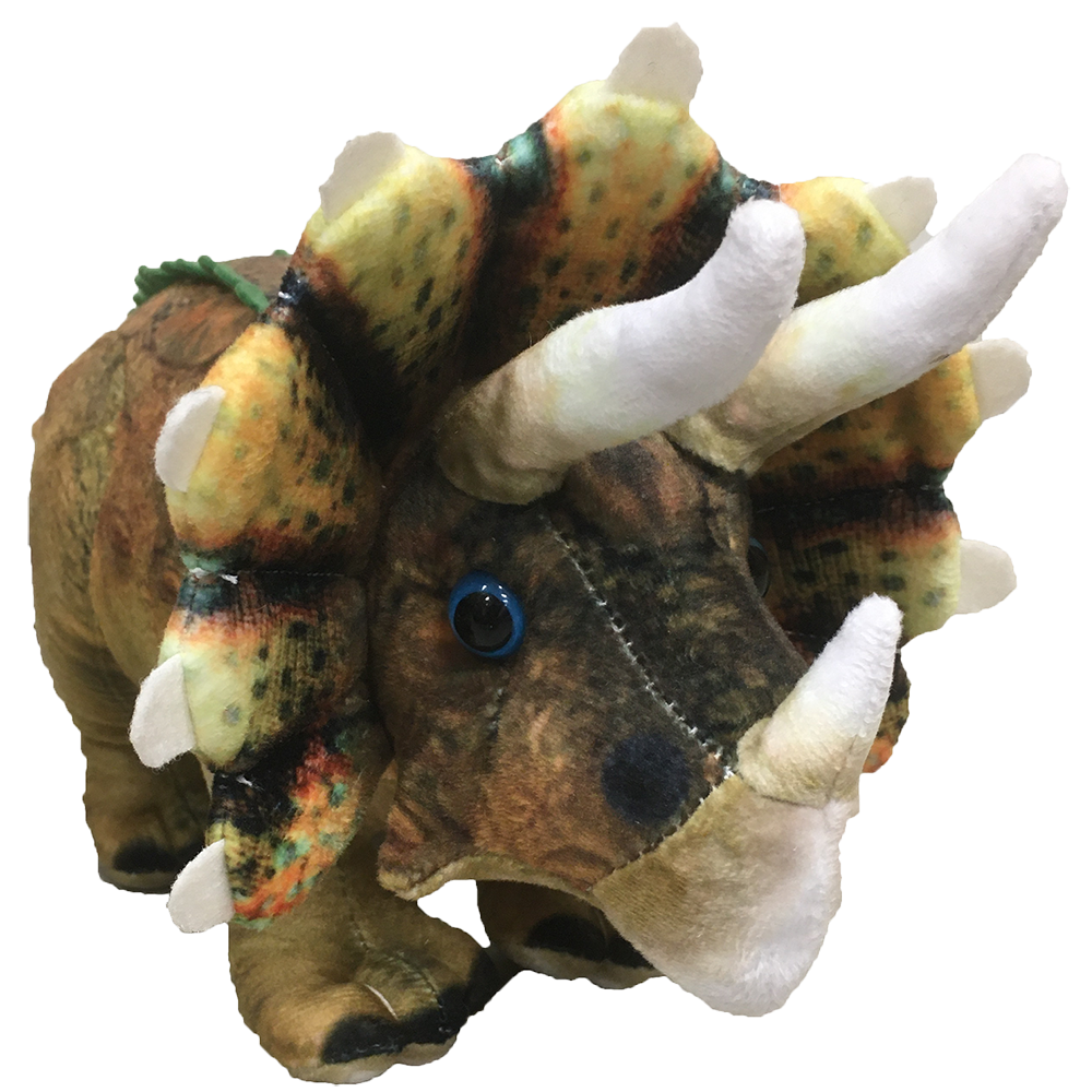 Texas Toy Distribution - Wholesale Stuffed/Plush Toy - Kids & Baby - Triceratops Plush 15" Dinosaur Stuffed Animal2