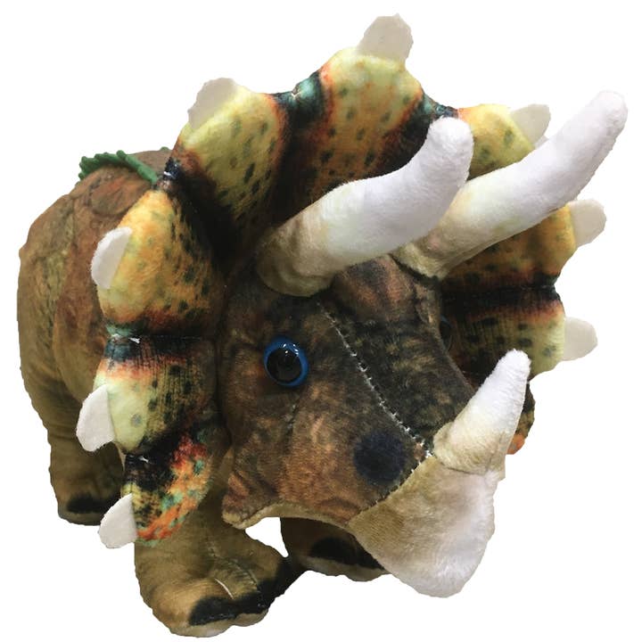 Texas Toy Distribution - Wholesale Stuffed/Plush Toy - Kids & Baby - Triceratops Plush 15" Dinosaur Stuffed Animal2