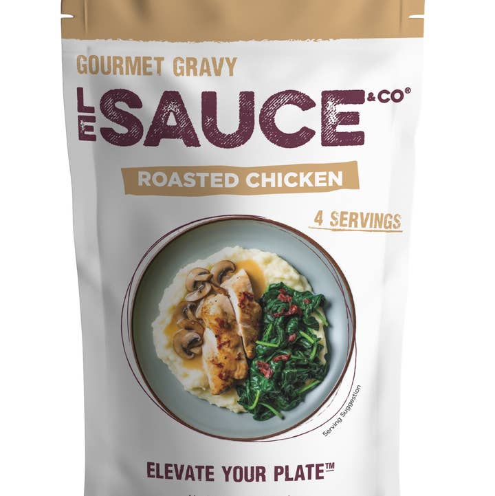 Le Sauce & Co. 4 Serving Roasted Chicken Gourmet Gravy for wholesale by Le Sauce & Co.