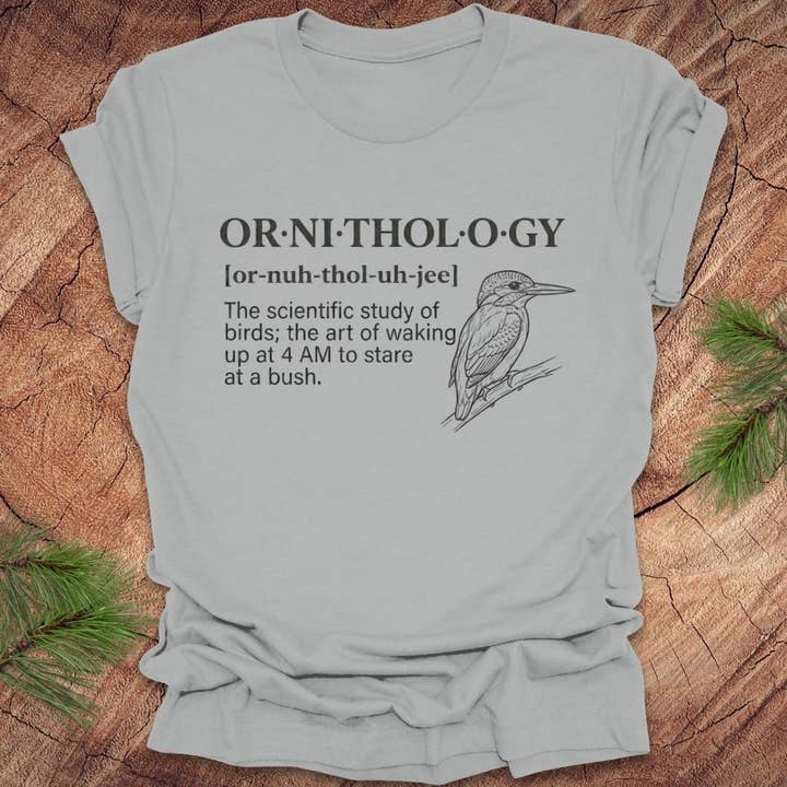 Wandering Owl Adventure Co. - Wholesale Screen Printed T-Shirt - Unisex - Funny Ornithology Definition Tee3