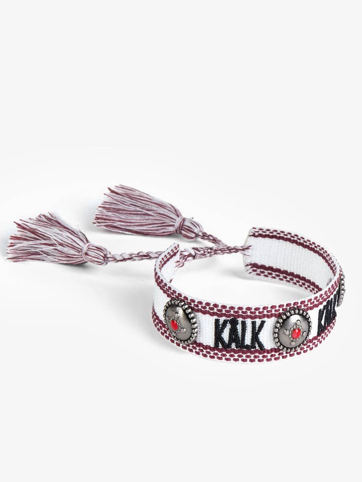 Bracelet Boho par Kalk Blanc pour la vente par Kalk Store