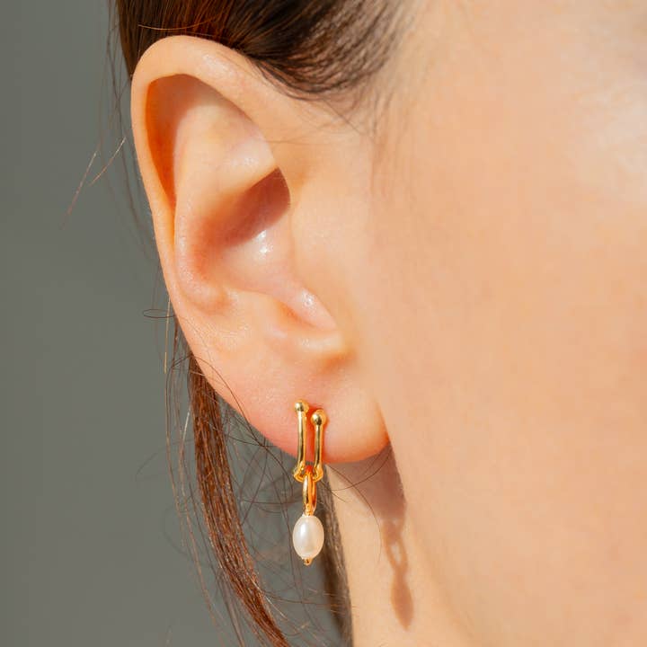 Lucky Feather - Wholesale Hoop Earrings - Charm Garden Add-A-Charm Gold Hoop Earrings7