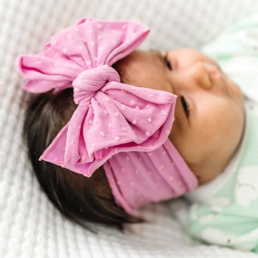 Baby Bling Bows - Vendita all'ingrosso Fiocco per capelli - Neonati - Fascia per capelli Baby Bling® Shabby Dot FAB-BOW-LOUS® in morbido nylon con fiocco12