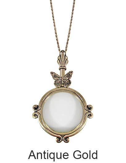 TheTizana - Wholesale Pendant/Charm Necklace - Butterfly  6 Times Magnifier Magnifying Glass Pendant Neckla0