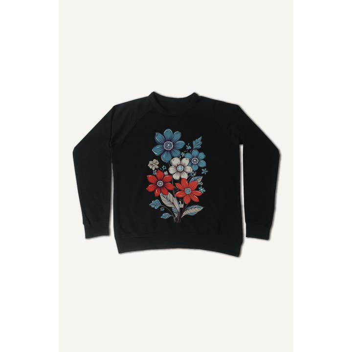 4. juli Floral Crewneck for engroshandel hos Bella Me