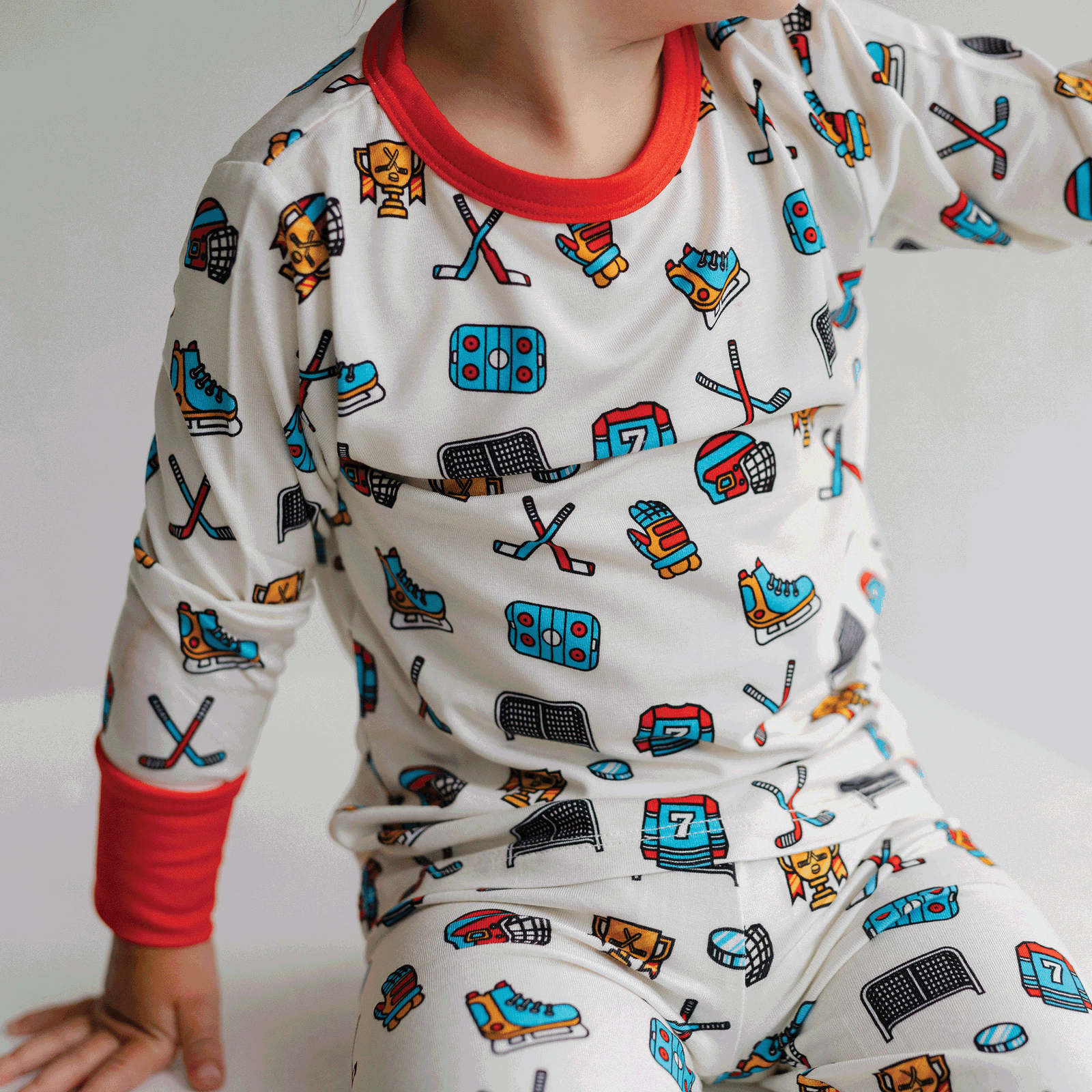 Tailgate Tikes - Wholesale Sleepwear Set - Kids - Hockey Two-Piece Pajama Set8