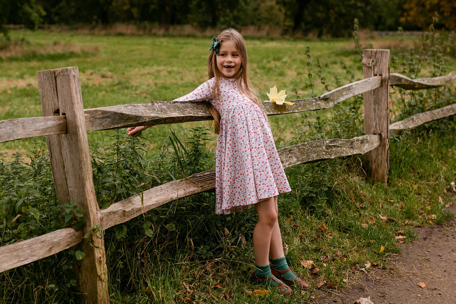 Floras – wholesale Dress – Kids – Twirl Dress - Cream Poppy9