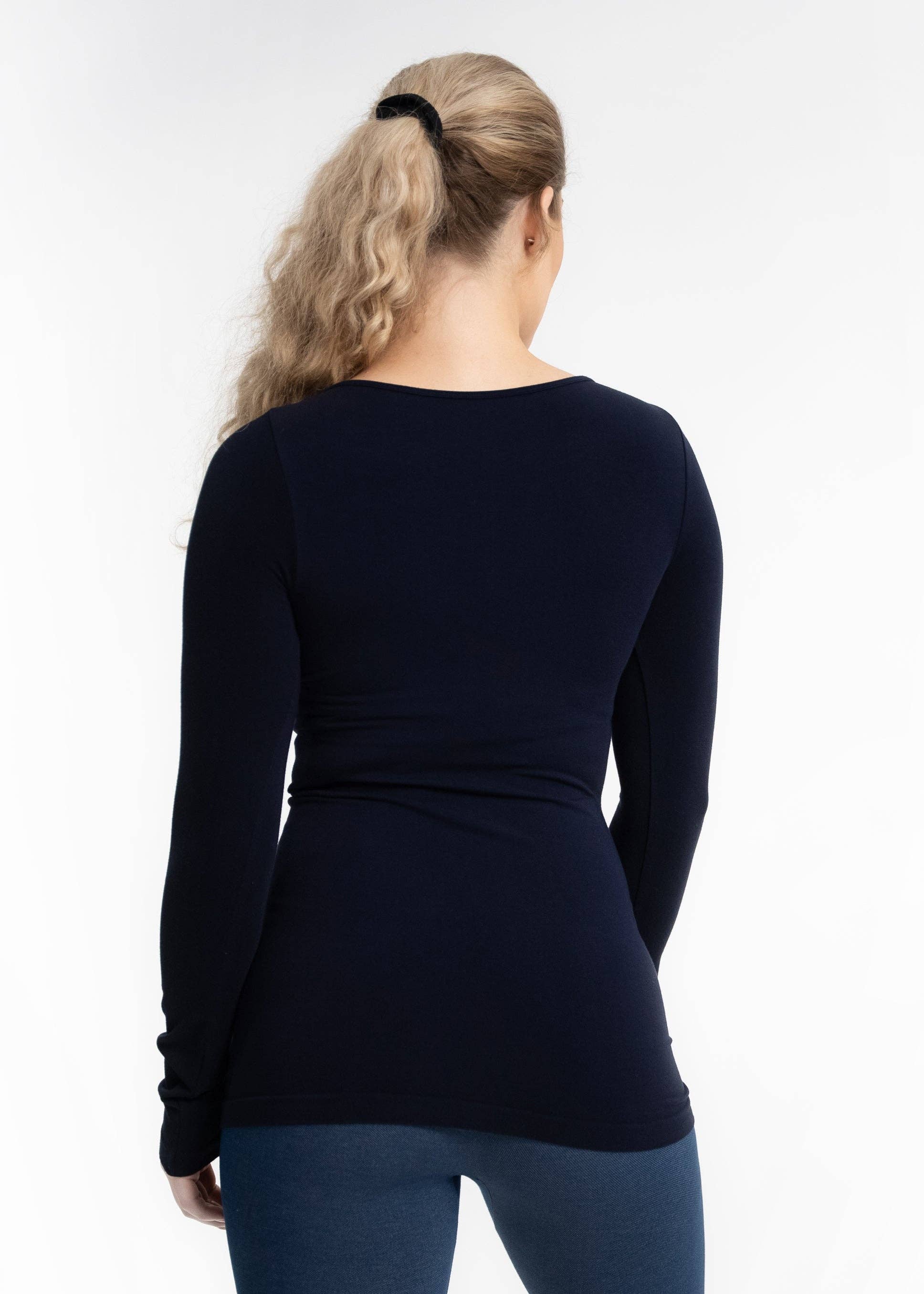 ELIETIAN - Vendita all'ingrosso Maglietta - Donna - Manica Lunga Reversibile78