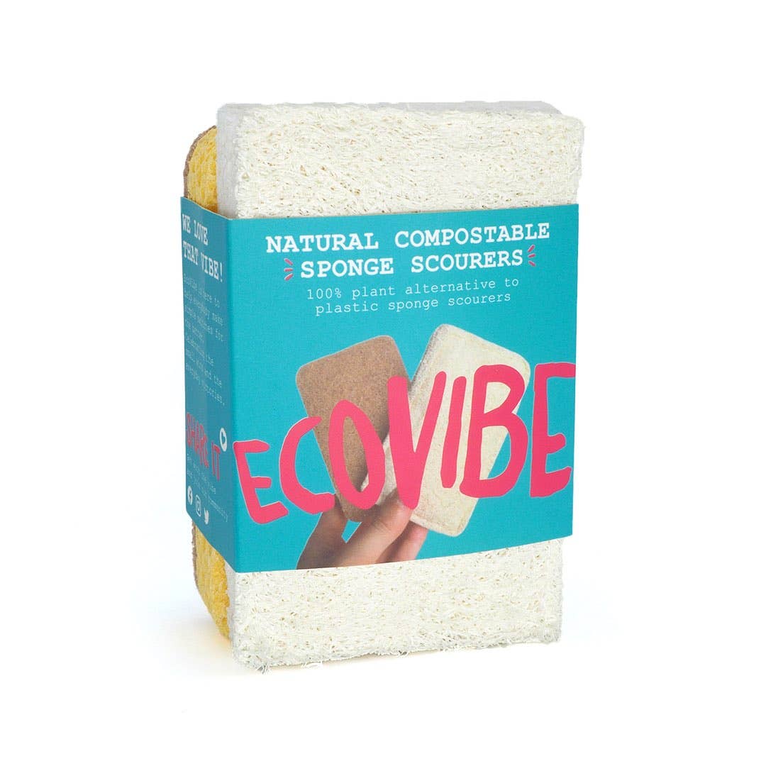 EcoVibe – wholesale Cleaning sponge – Compostable Eco-Scourers & Sponge Bundle4