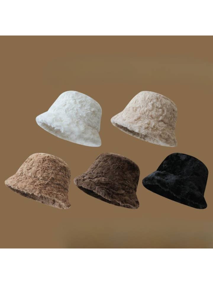 Haila - Soft Fuzzy Winter Bucket Hat for wholesale by Funkyrel® Atzbranding Limited
