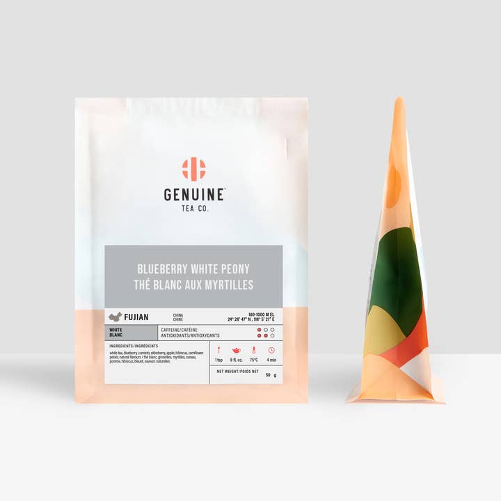 Genuine Tea - Vendita all'ingrosso Tè sfusi - Peonia bianca ai mirtilli - tè bianco3